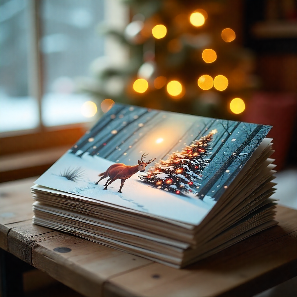 custom christmas greeting card printing london